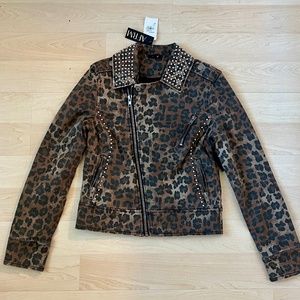 Afrm studded moto jacket sale
